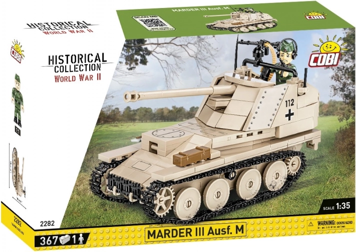 Építőkészlet Marder III Ausf. M (Sd.Kfz. 138) 1:35 – történelmi páncélvadász