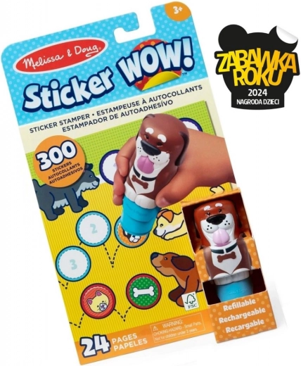 Sticker Wow - Interaktív könyv és pecsét matricákkal - Kutya
