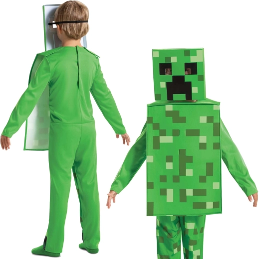Ikonikus pixeles Creeper dizájn