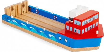 BIGJIGS RAIL fából készült vonatkomp