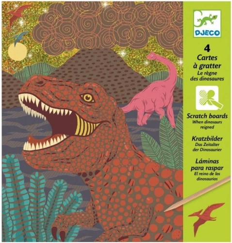 DJECO Kaparós képek Dinoszauruszok