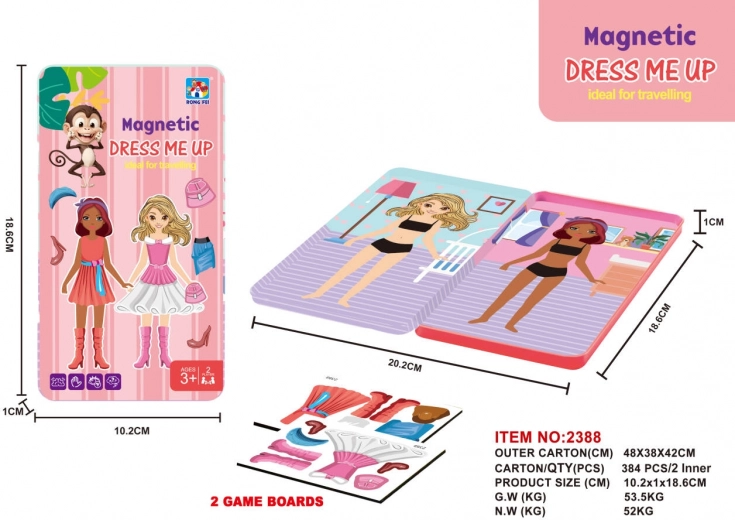 Fém mágneses szett kis stylistáknak