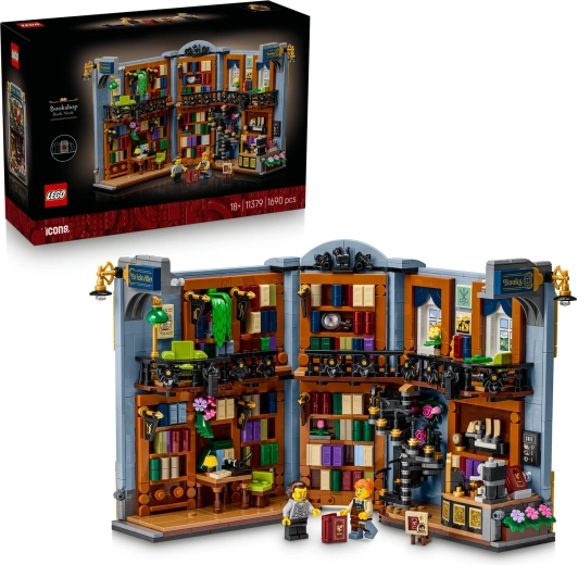LEGO Icons Book nook: Könyvesbolt