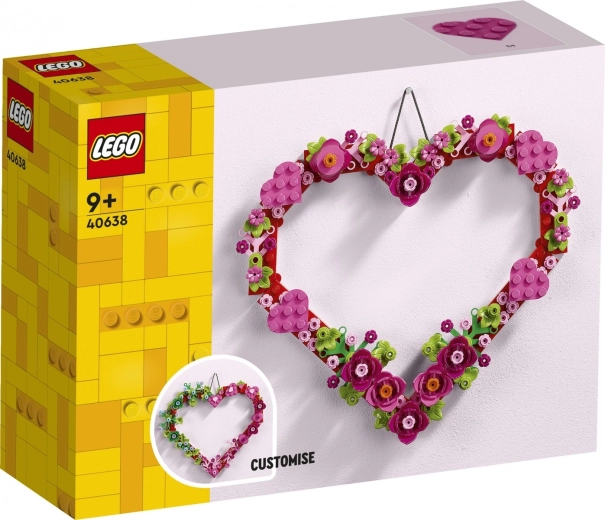 LEGO szív alakú dísz