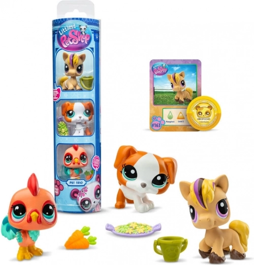 Littlest Pet Shop 3 figurák – különböző fajták – #163-#165