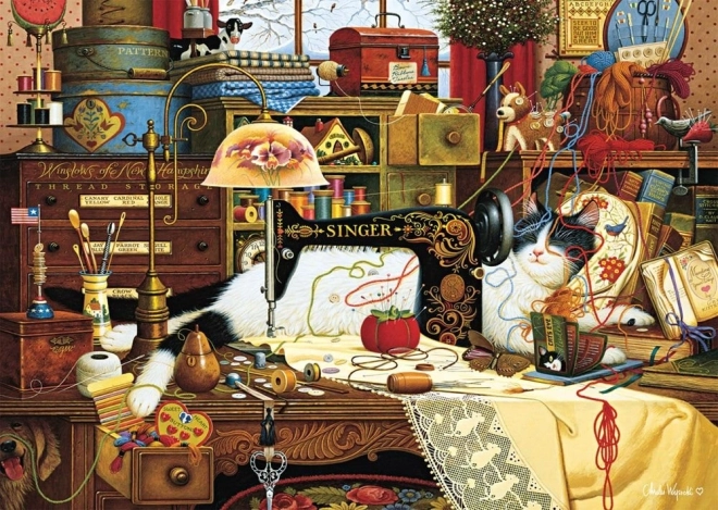 Puzzle Maggie rendetlenkedő 1000 darabos SCHMIDT