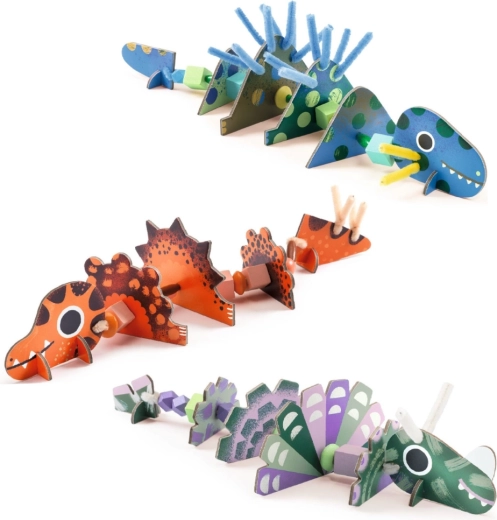 Vidám dinoszauruszok összerakáshoz