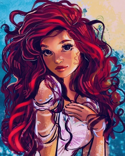 Norimpex gyémántfestés barna szemű lány 30x40cm