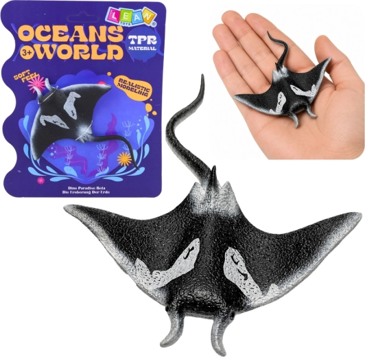 Gumírozott manta (rája) figura 13 cm