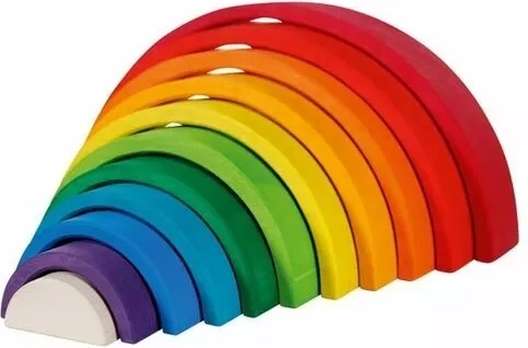 Goki fa színes szivárvány – 11 darabos építőjáték
