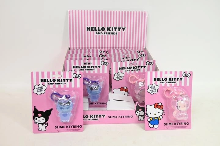 Hello Kitty slime-os kulcstartó (2 változat)