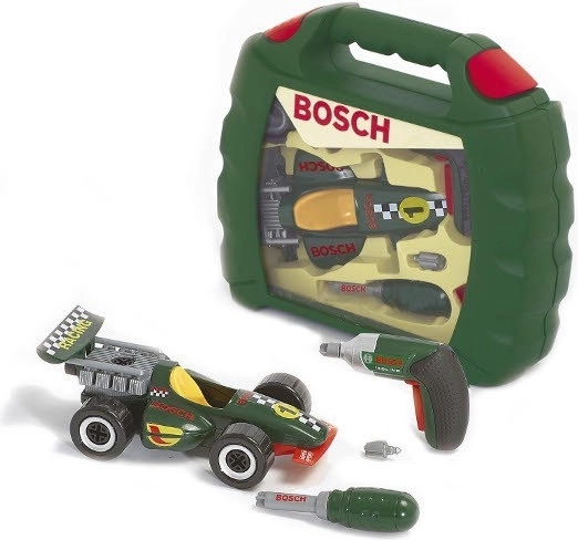 Bosch szerelőláda autóval és fúróval