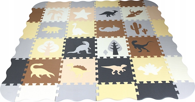 Habos puzzle alátét dinoszauruszokkal, peremmel 28 x 28 cm