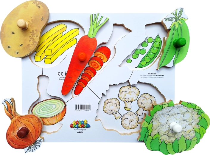 Just Jigsaws fa puzzle Hámozunk és szeletelünk – 6 darab