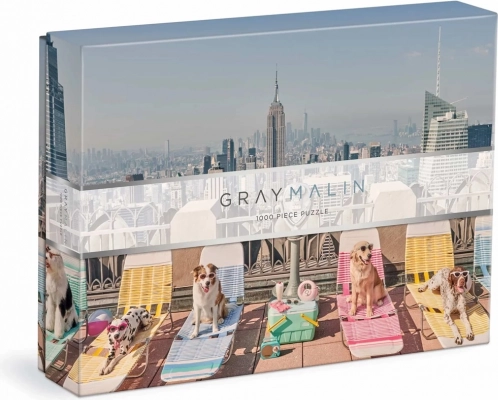 Puzzle Gray Malin kutyák New Yorkban 1000 darab