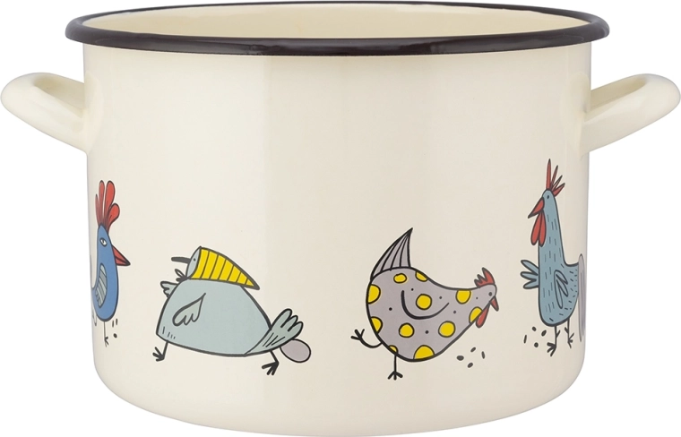 7,5 l-es fazék Kurki (gomba) mintával, 24 cm