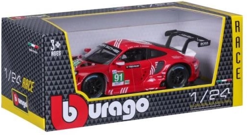 Fém modellautó Bburago Porsche 911 RSR LM 2020 1:24 méretarányban