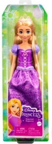DISNEY PRINCESS RAPUNZEL baba csillogó ruhával és kiegészítőkkel