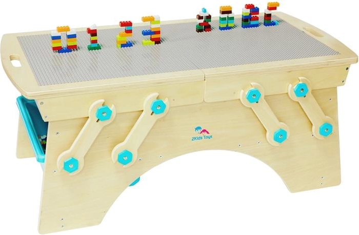 2Kids Toys építőasztal tárolóhellyel