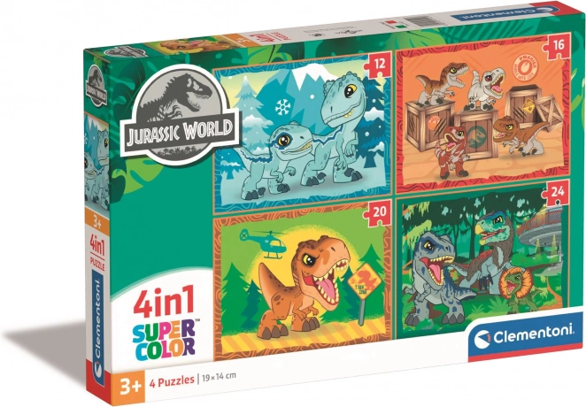 Jura kori világ puzzle 4 az 1-ben Clementoni