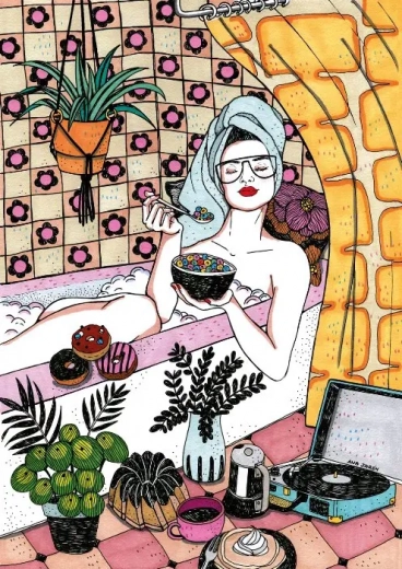 Puzzle fürdő és gabonapelyhek 1000 darab