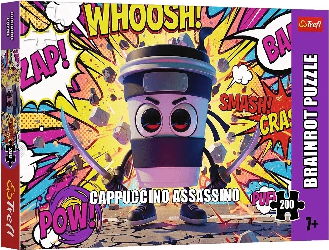 Trefl puzzle BrainRots Cappuccino Assassino 200 darabos