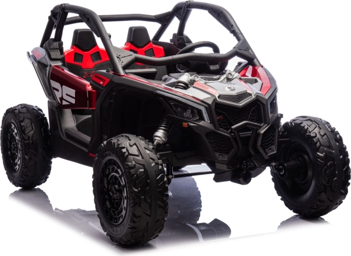 Can-Am Maverick Turbo RR – erős elektromos akkumulátoros kisautó, piros (lakkozott)