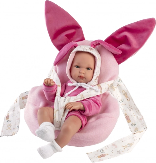 Llorens Újszülött Kislány - Realisztikus Baba Miminko Teljes Vinyl Testtel 35 cm