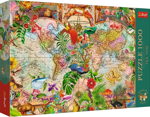 Trefl puzzle Tea Time: Antik világ térképe 1000 darab