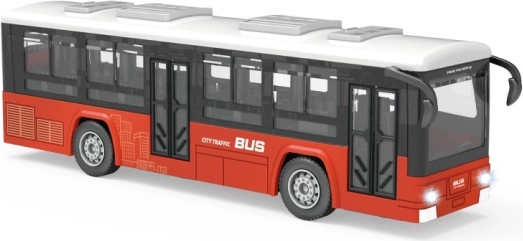 Autóbusz effektekkel piros