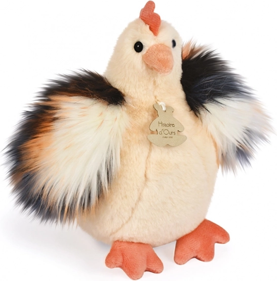 Bézs plüss csirke 20 cm Doudou Histoire d'Ours