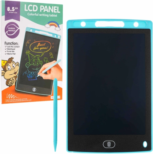 8,5″-es elektronikus írótábla és rajztábla gyerekeknek és felnőtteknek – Kék