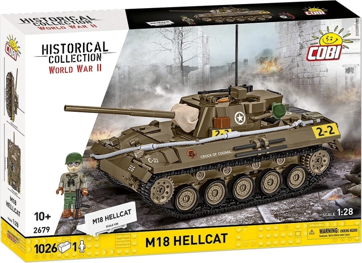 Cobi M18 Hellcat harckocsi építőkészlet 1:28 (1026 darab)
