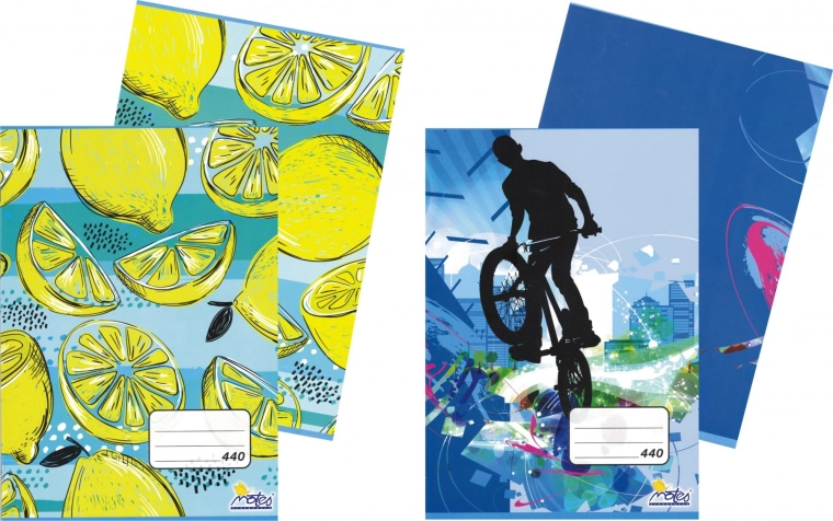 Iskolai füzet A4, sima, 40 lap (mix)