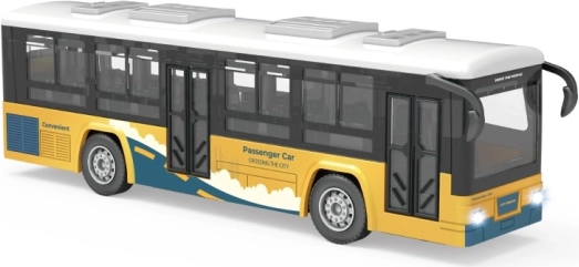 Sárga busz fény- és hangeffektusokkal