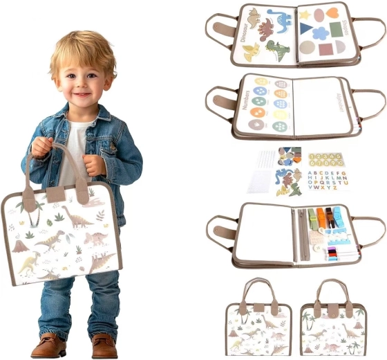 2Kids Toys dinoszauruszos szenzoros busy könyv