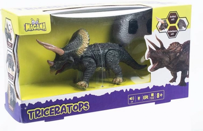 Távirányítós triceratops dinoszaurusz fénnyel és hangokkal