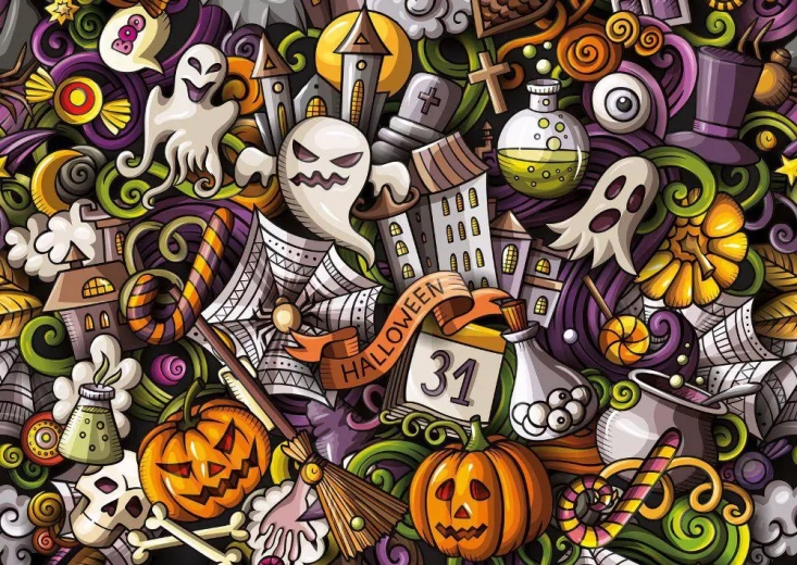 halloween puzzle 1000 darabbal