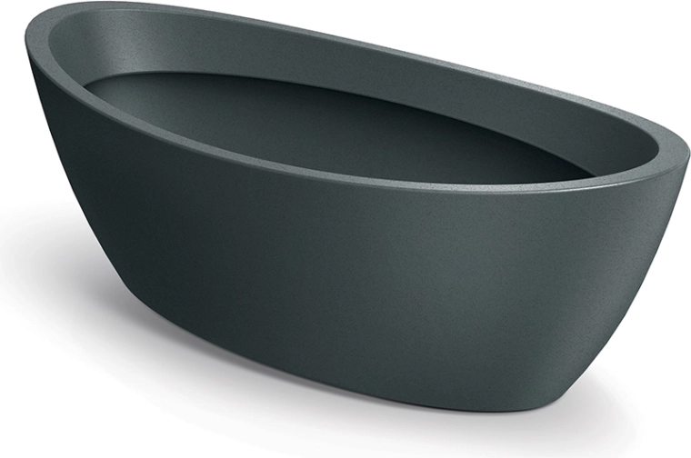 Aria Oval 60 cm grafit virágtartó