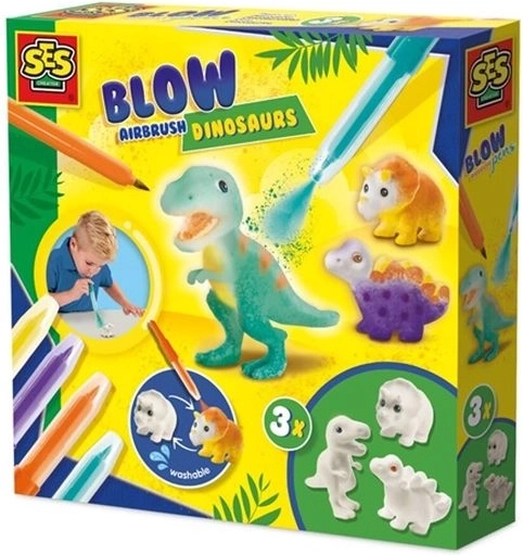 SES aerográfhatású filctollak – dinoszauruszok (3 figura)