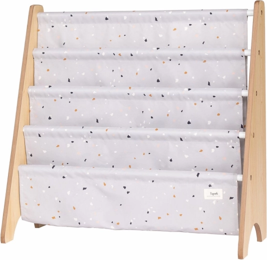 3 Sprouts könyvtartó állvány recycled terrazzo/light gray