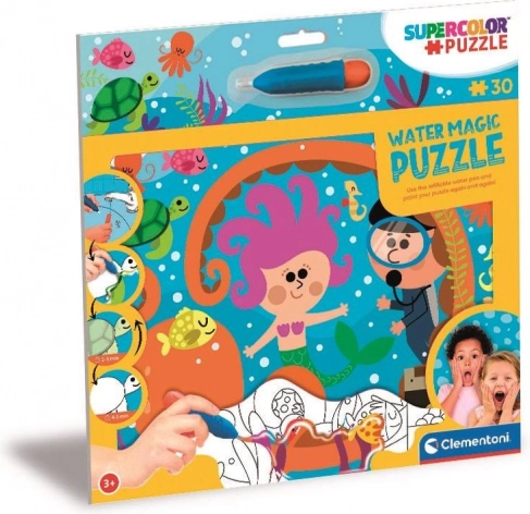 Festés vízzel Puzzle, Tenger Mélyei, 30 darab