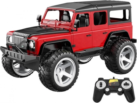 RC távirányítós autó 1:14 Double Eagle Land Rover Defender – piros