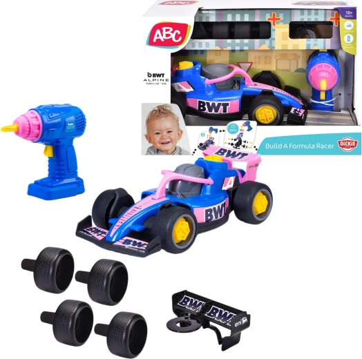 Dickie Toys ABC Build A BWT Alpine versenyautó elektromos csavarhúzóval