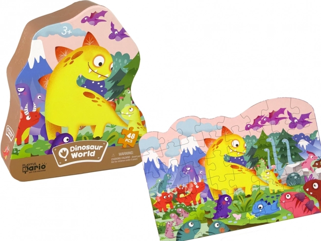 Dinoszaurusz vulkán puzzle 48 darab