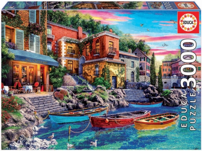 Puzzle 3000 darabos Como naplemente Olaszország