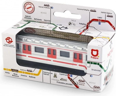 Mini fém metrókészlet 8 cm