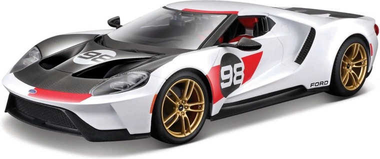 Maisto Ford GT Heritage 2021 fehér autómodell 1:18