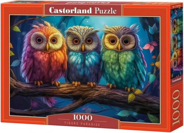 Puzzle 1000 darabos Három kis bagoly