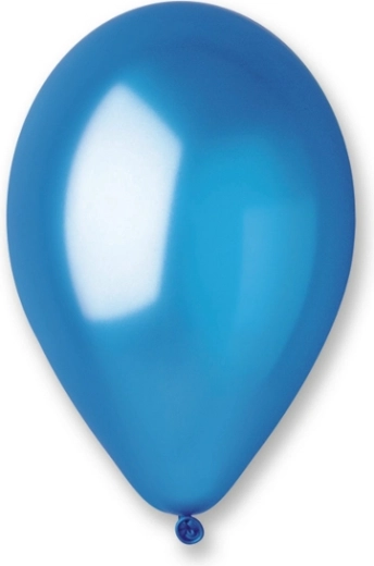 Metálkék lufik 25 cm